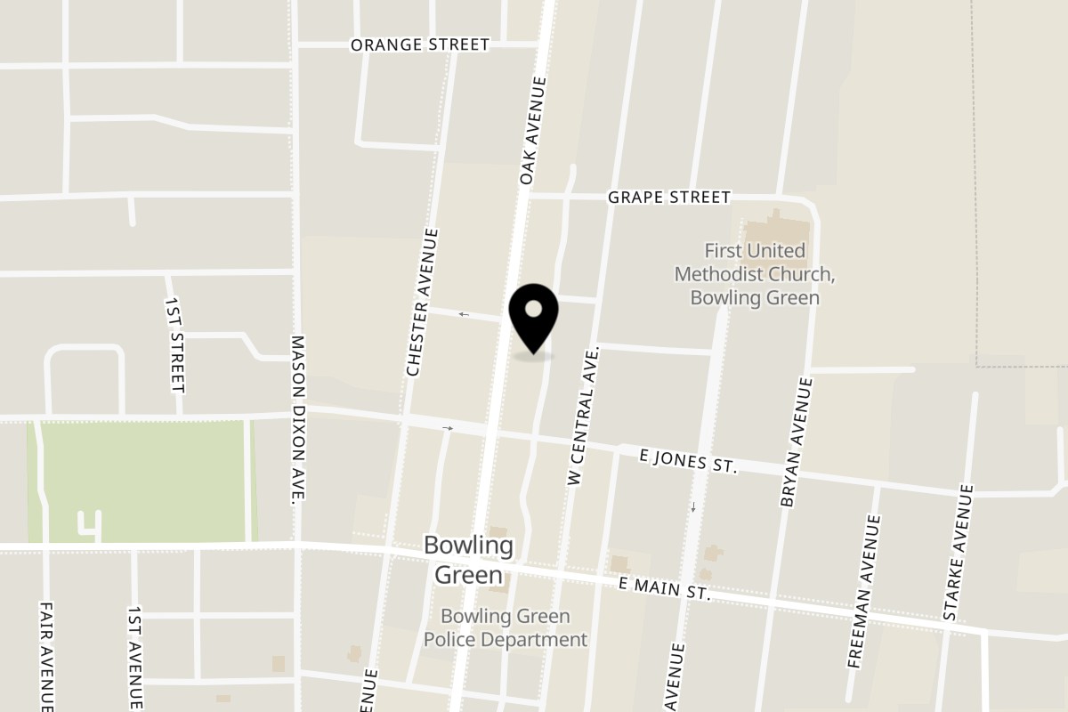 Map showing the location of Gloria's Restaurant on 4816 US-17 N in Bowling Green